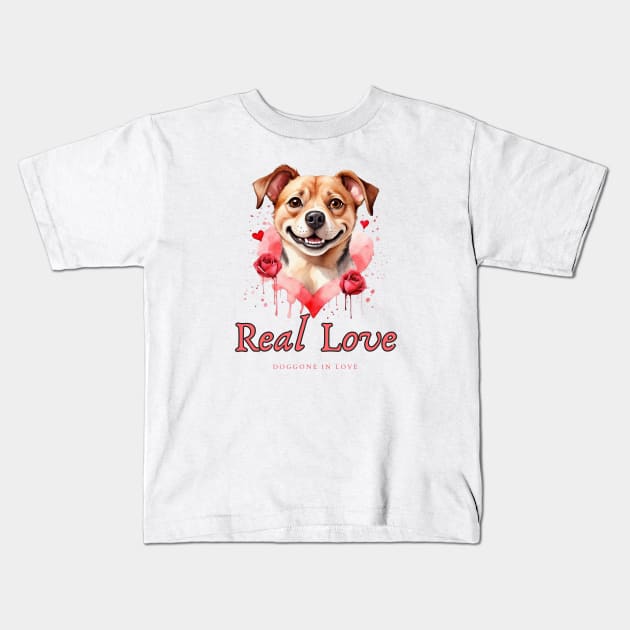 Pawsitively Adored: Dog Love Tee Kids T-Shirt by HaMa-Cr0w